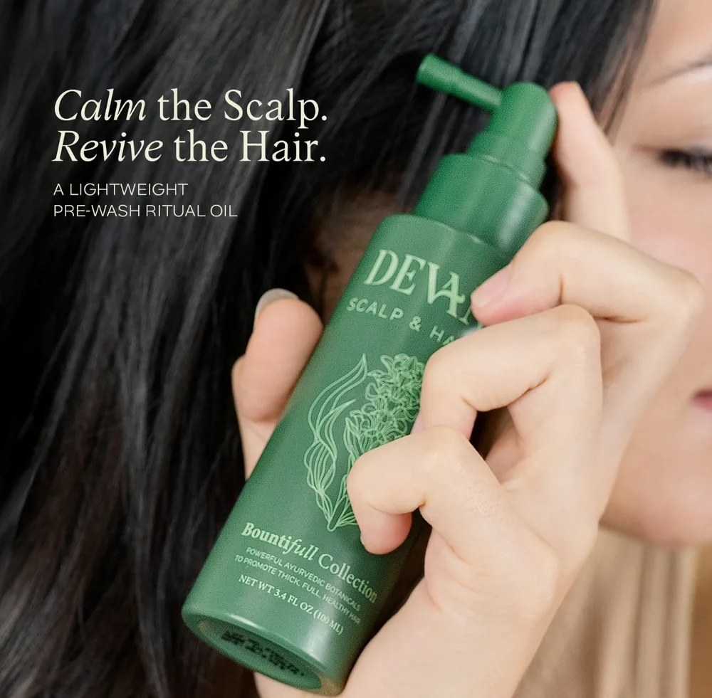 Devane Scalp and Hair Oil bottle.